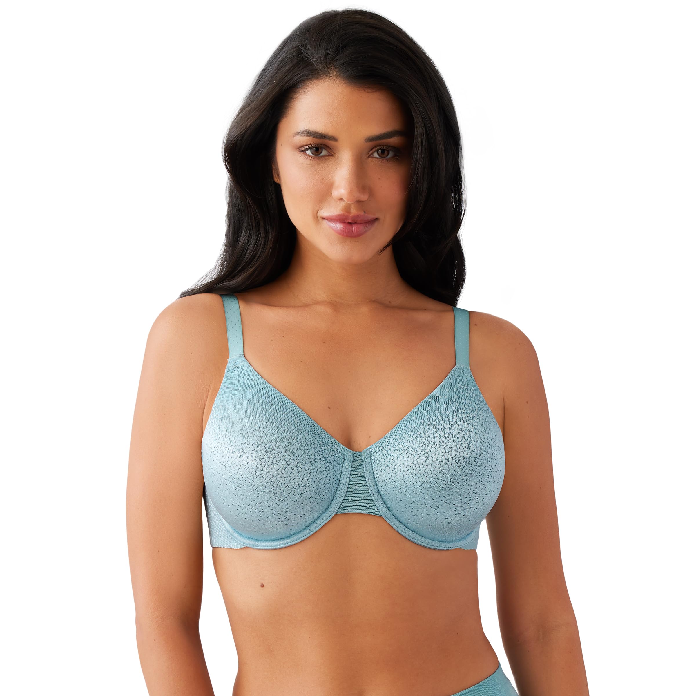 Wacoal Women's Back Appeal Unlined Full Coverage Underwire Bra, 855303 Stone Blue Image Wacoal Women's Back Appeal Unlined Full Coverage Underwire Bra, 855303 Stone Blue Image