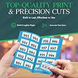SIC 5-Pack Raffle Tickets Books 1-1000 – Security Numbered Raffle Books view 4