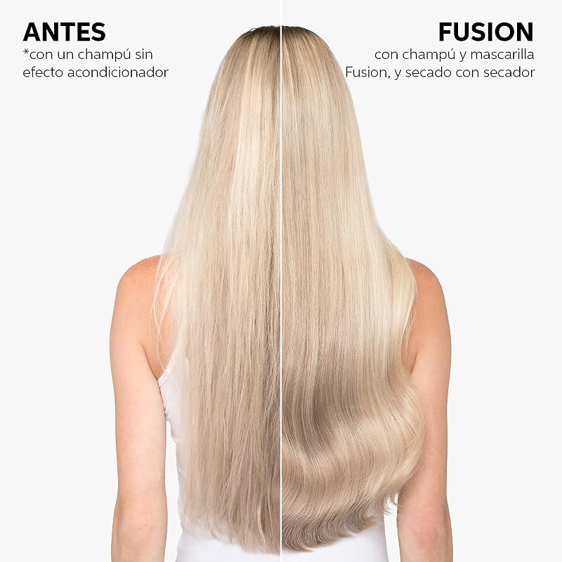 Profissionais FUSION Intense Repair Champô para Cabelo Seco e Danificado - Brilho e Anti-Quebra, 500ml