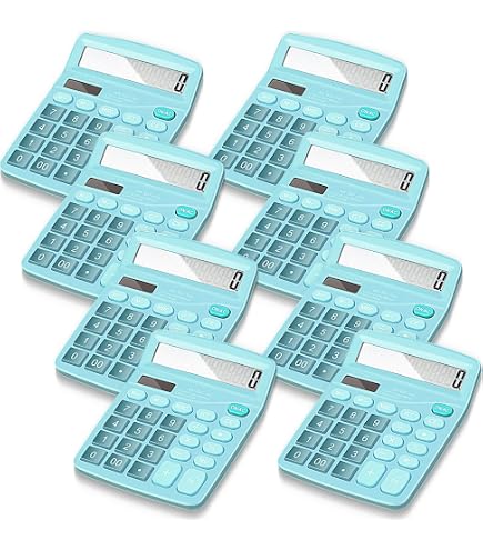 Basic Math Calculators BESTWYA 12-Digit Calculators - Dual Power ...