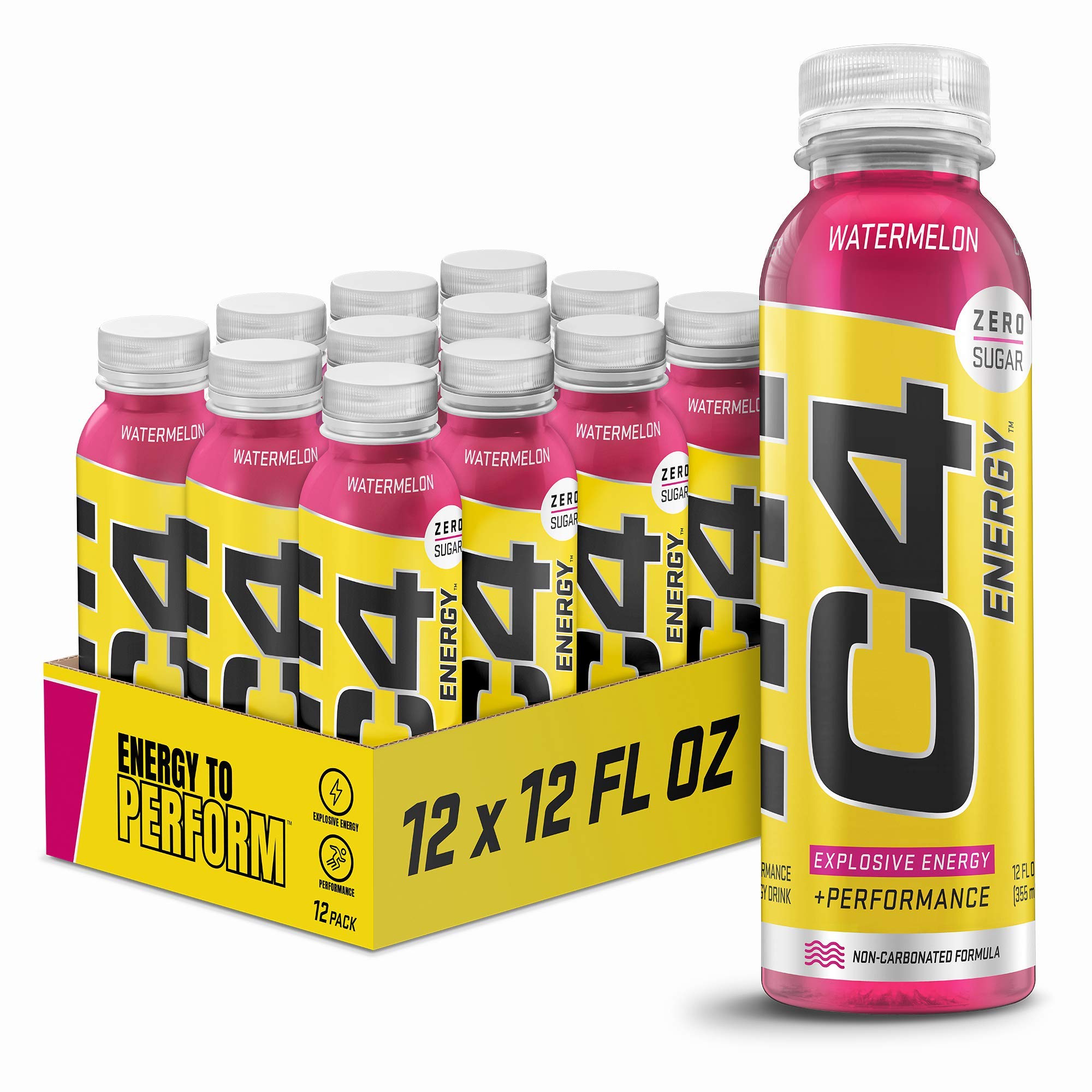 C4 Energy NonCarbonated Zero Sugar Energy Drink, Pre Workout Drink