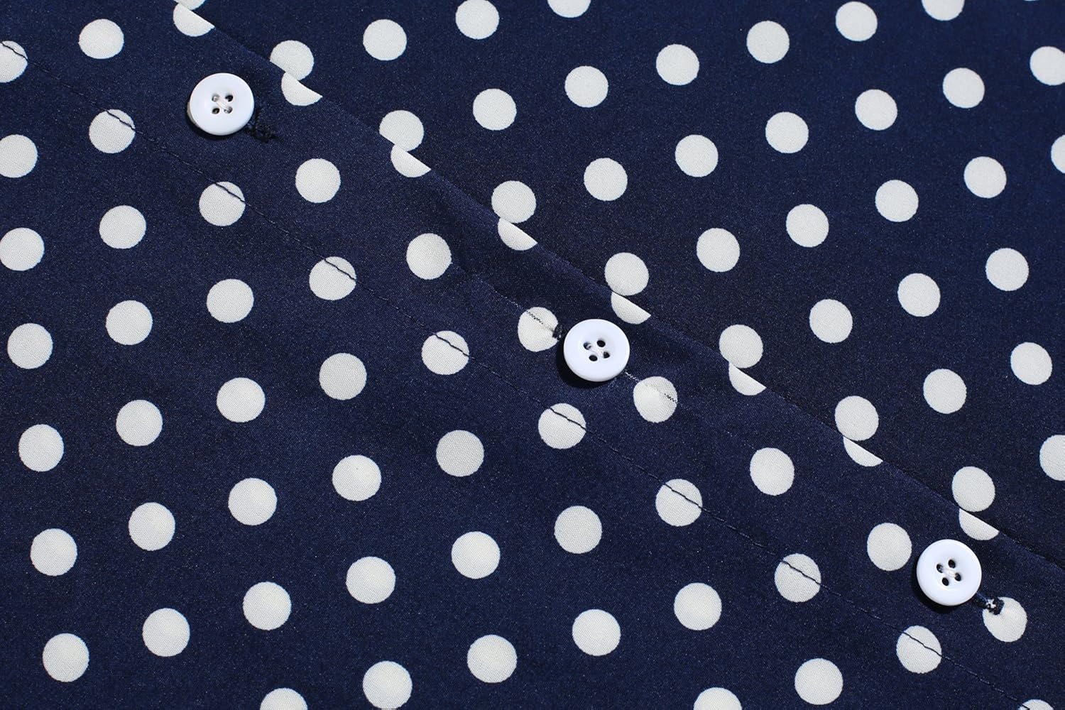 SE MIU Women's Chiffon Long Sleeve Polka Dot Office Button Down Blouse Shirt Tops at  Women’s Clothing store