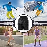 TOMSHOO Protective Padded Shorts with Hip Butt Pad Large view 6