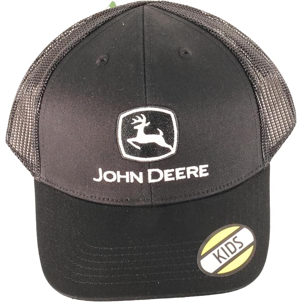 Cappellino Per Bambino John Deere, Dark Denim Con Retro In Mesh E Cinghia Regolabile, Taglia Unica (fino A 52 Cm)
