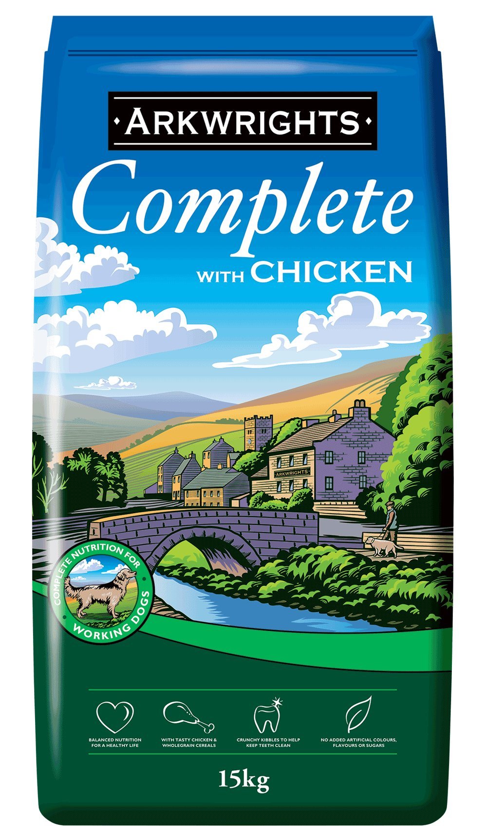 arkwrights complete chicken dog food 15kg