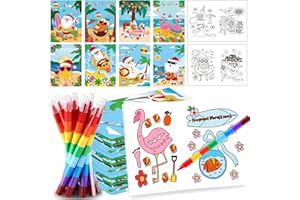 HABDJILTY 48 Pcs Christmas in July Coloring Books Bulk July Christmas Party Favors Santa Claus Pattern Drawing Book Game for Summer Christmas Home Classroom Party Gifts Supplies