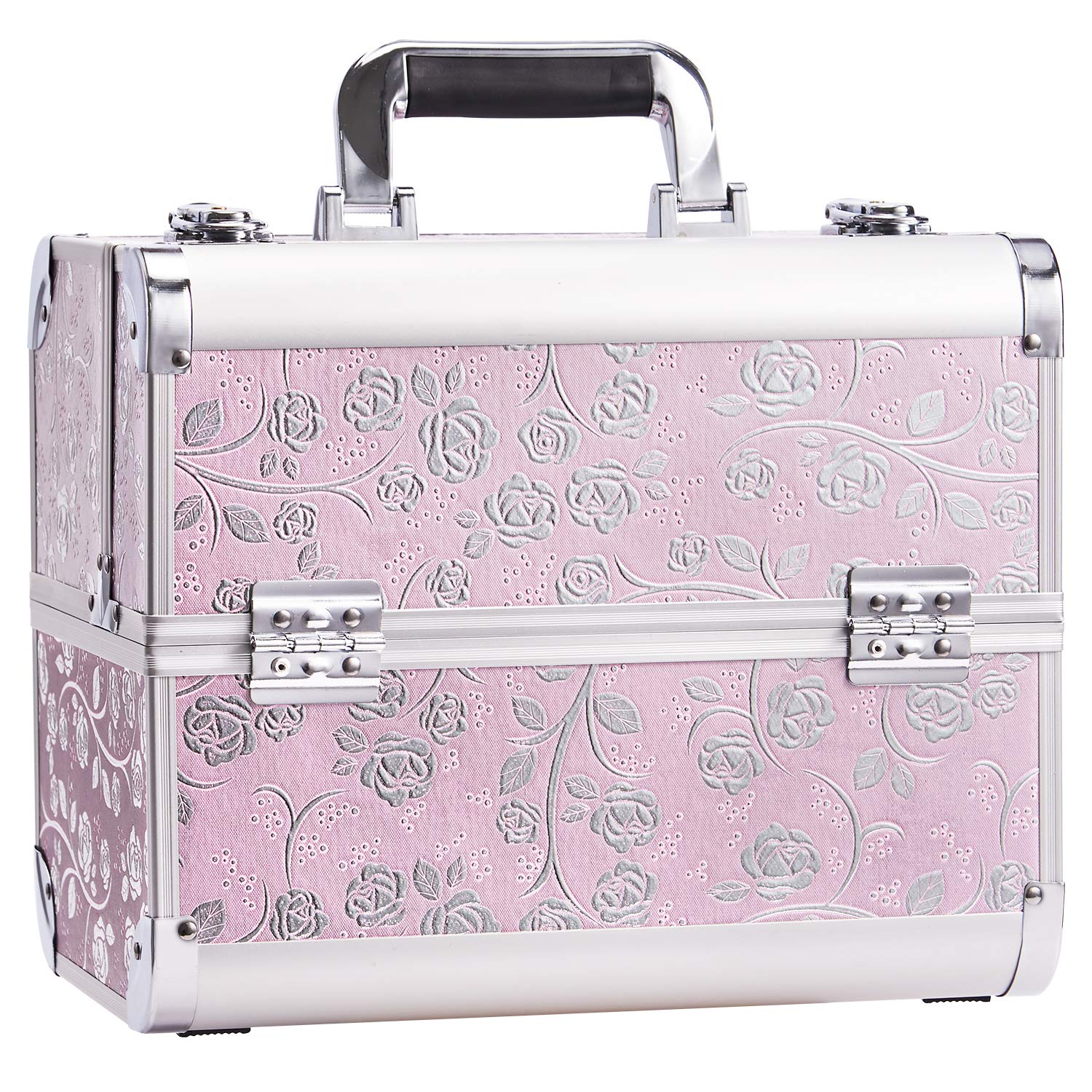 Makeup Case Cosmetics Box Vanity Case Jewellery Storage Cases Makeup Cosmetics Box Vanity Case Jewellery Storage Cases, Pink