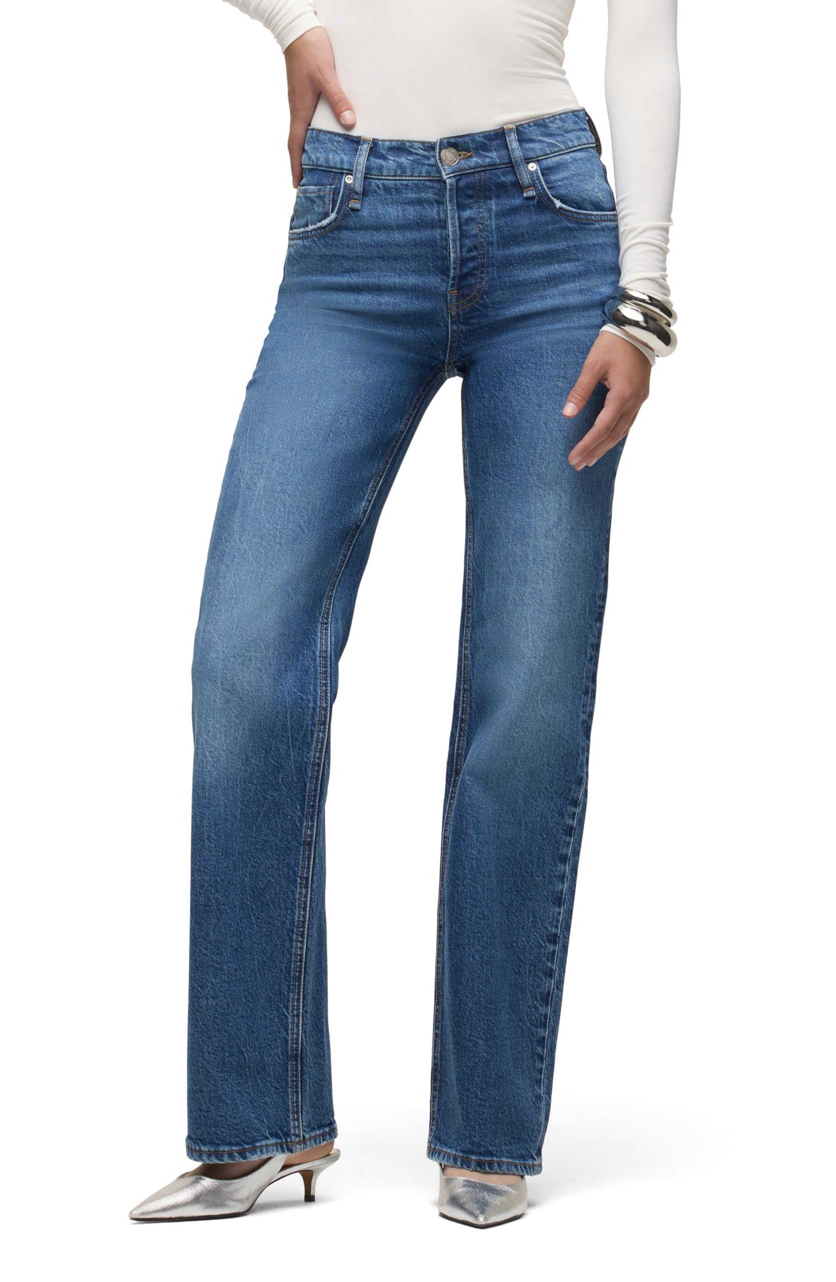 Hudson Women’s Rosie High-Rise Wide Leg Jean, Voila, 23