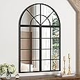Amazon.com: NXHOME Black Arched Window Finished Metal Mirror, 47.24×31. ...