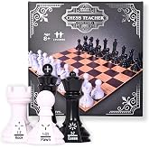 Elbow Room Games Chess Teacher Set - Educational Chess Board with Movement Indicators, Perfect for Beginners and All Skill Levels, Ideal for Family Game Nights and Learning Strategy