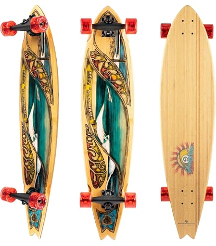Amazon.com: Sector 9 Longboard Kirin Fractal Drop Thru 9