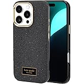kate spade new york iPhone 16 Pro Case - Compatible with MagSafe - Designer Phone Case - Crystal Pave Nightfall