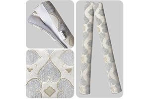 OUGAR8 Refrigerator Door Handle Covers Handmade Decor Protector for Ovens, Dishwashers.Keep Your Kitchen Appliance Clean from Smudges, Food Stains (4 Pieces, Quatrefoil)