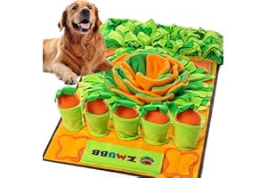 ZMUBB Pet Snuffle Mat for Dogs Sniff Mat Nosework Feeding Mat Slow Feeder Interactive Dog Puzzle Toys for Training and Stress Relief Encourages Natural Foraging Skills (31''x19'')