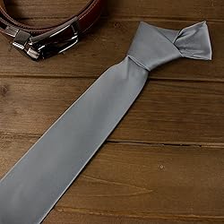 Spring Notion Men's Solid Color Satin Microfiber
