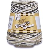 Lily Sugar'n Cream Cotton Cone Yarn, 14 oz, Chocolate Ombre, 1 Cone