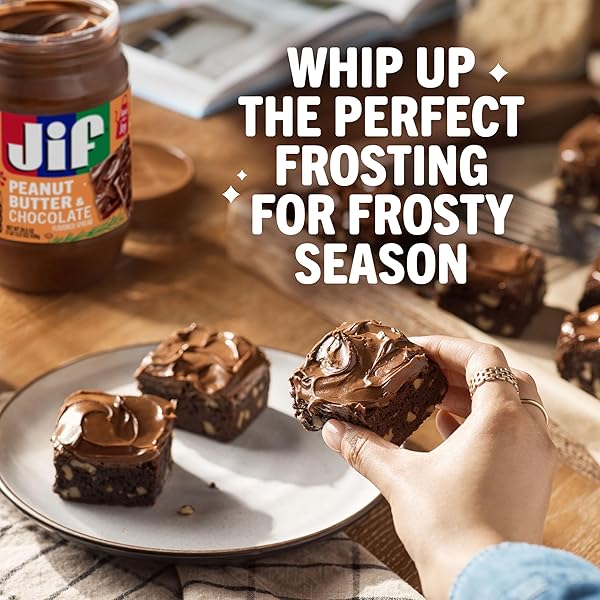 JIF PEANUT BUTTER & CHOCOLATE FLAVORED SPREAD, HOLIDAY EDITION, 15 OZ. JARS (12 COUNT)