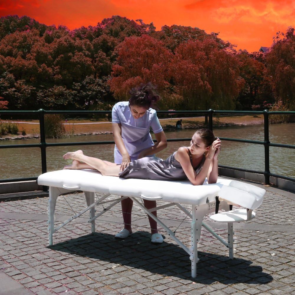 Master Massage 31 inch Montclair LX Pro Portable Massage Table Package with Memory Foam, Snow White: Health & Personal Care