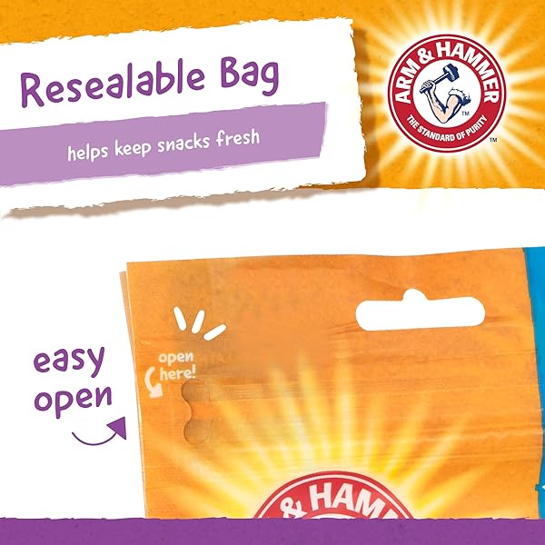 ARM & HAMMER FOR PETS NUBBIES DENTAL TREATS – BAKING SODA & CALCIUM DOG DENTAL CHEWS, NUBBED TEXTURE HELPS SCRUB PLAQUE & TARTAR WHILE CHEWING, PEANUT BUTTER FLAVOR, 20 COUNT, 7 OUNCE
