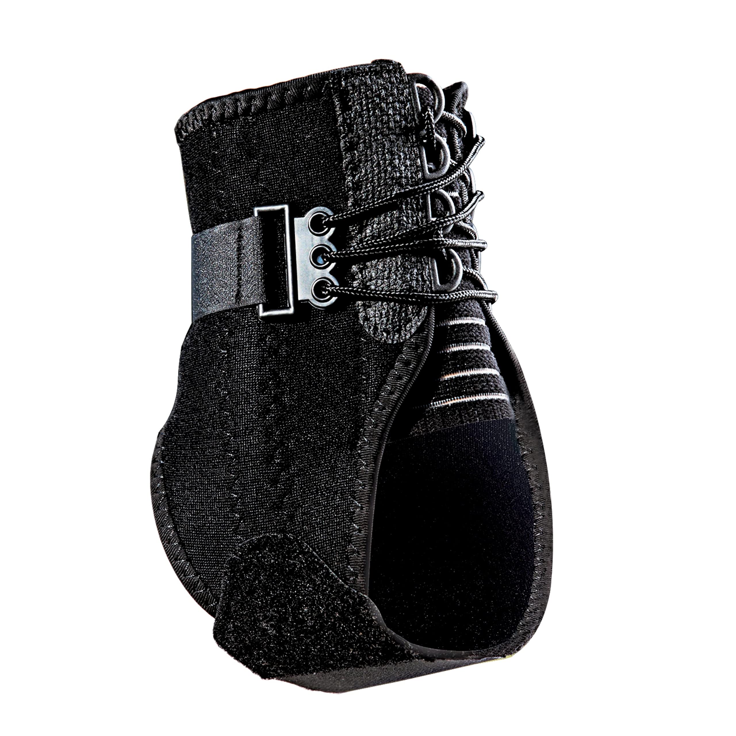 ACE Ankle Brace with Side Stabilizers, Adjustable, Black, 1/Pack