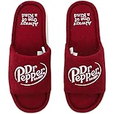 Bioworld Dr Pepper Always One Of A Kind Men's Red Slide Slippers -Small