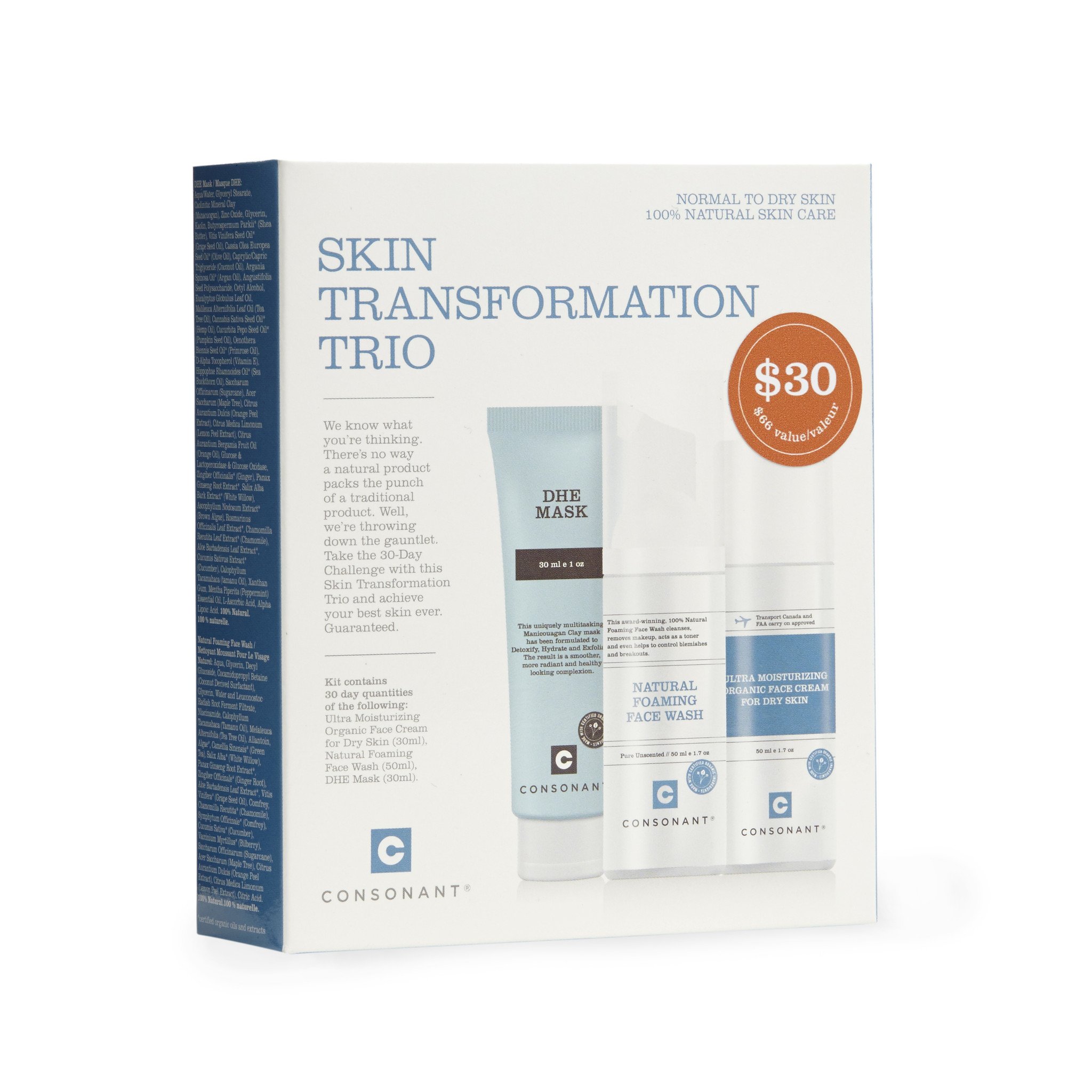 consonant natural foaming face wash