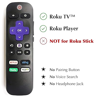 Buy Amaz247 Universal Roku Ir Learning Remote For All Roku Player And Roku Tv Compatible With Roku 1 2 3 4 Hd Lt Xs Xd Roku Express With Samsung Vizio Lg Sony