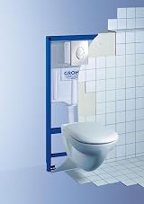 Grohe Rapid SL WC Dual Flush Set 1.2m with Skate Air Wall Plate view 4