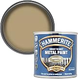 Hammerite Direct to Rust Metal Paint Smooth Gold 250ML Brand New