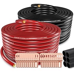 Jeemiter 4 Gauge Wire Copper Clad Aluminum