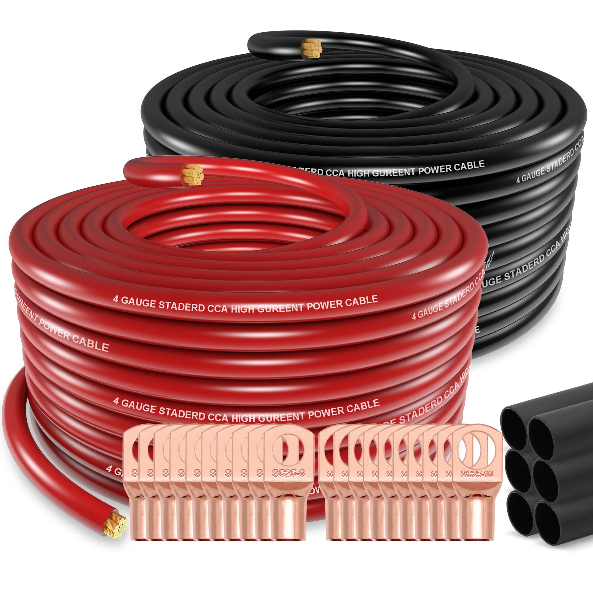 Jeemiter 4 Gauge Wire Copper Clad Aluminum