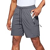 Viodia Men's Hiking Cargo Shorts Stretch Quick Dry Lightweight Shorts for Men Fishing Athletic Shorts with Pockets