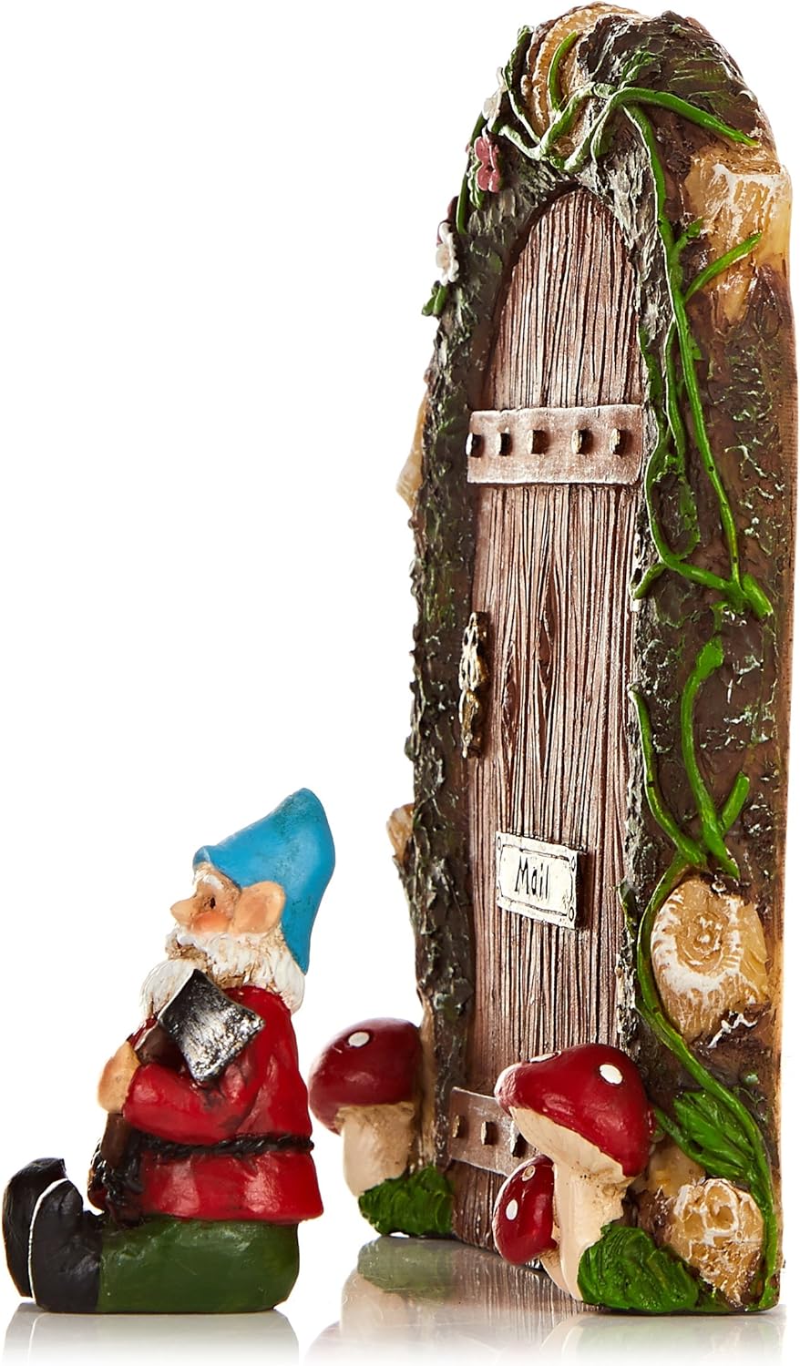 Decor Gnome Garden Wooden Purple Fairy Door Tooth Fairy With Bonus Footprint Stencil Plaques Signs