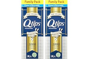 Q-tips Cotton Swabs, Family Pack, 2 Pack, 500 Swabs Each