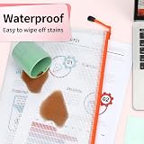 Umriox Plastic Wallets Folders 12Pcs 6 Sizes Zip Lock Bags PVC File Organizer view 3