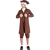 Men's John Adams Halloween Costume | Authentic Founding Father Outfit for a Classic Revolutionary Look | Historical Attire