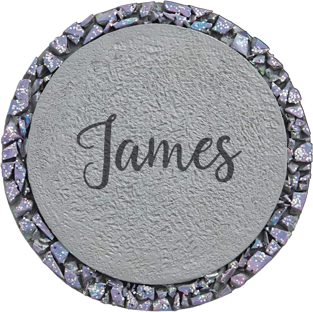 Hardscaping Materials - Let's Make Memories Personalized Floral Stepping Stones - This is Us Path Stones for Families - Garden Décor - Customize with Message & Names - Small