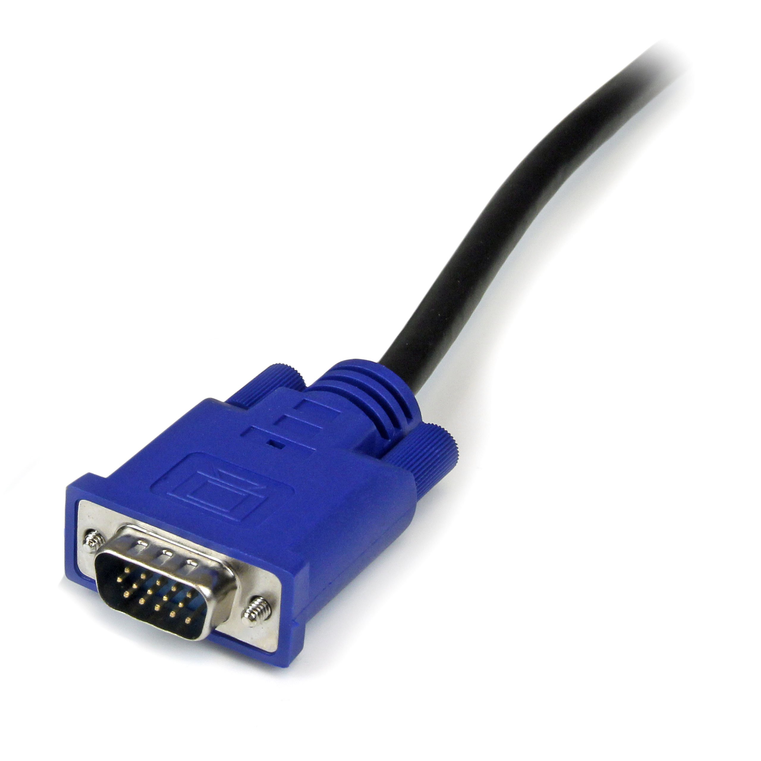 StarTech.com 10 ft Ultra Thin USB VGA 2-in-1 KVM Cable - VGA KVM Cable - USB KVM Cable - KVM Switch Cable (SVECONUS10)