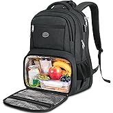 MATEIN 17 Inch Laptop Backpack, TSA Large Travel Backpack with Lunch Box, Anti-Theft Work Business Carry On with USB Port, Water Resistant Sturdy College Computer Backpack for Men Women