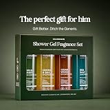 ManCave Ultra-Premium Shower Gel Gift Set 4 x 500ml Vegan Fragrances view 3