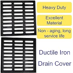 MOSINSBO Cast Iron Drain Grate, 20x20 Outdoor Drain
