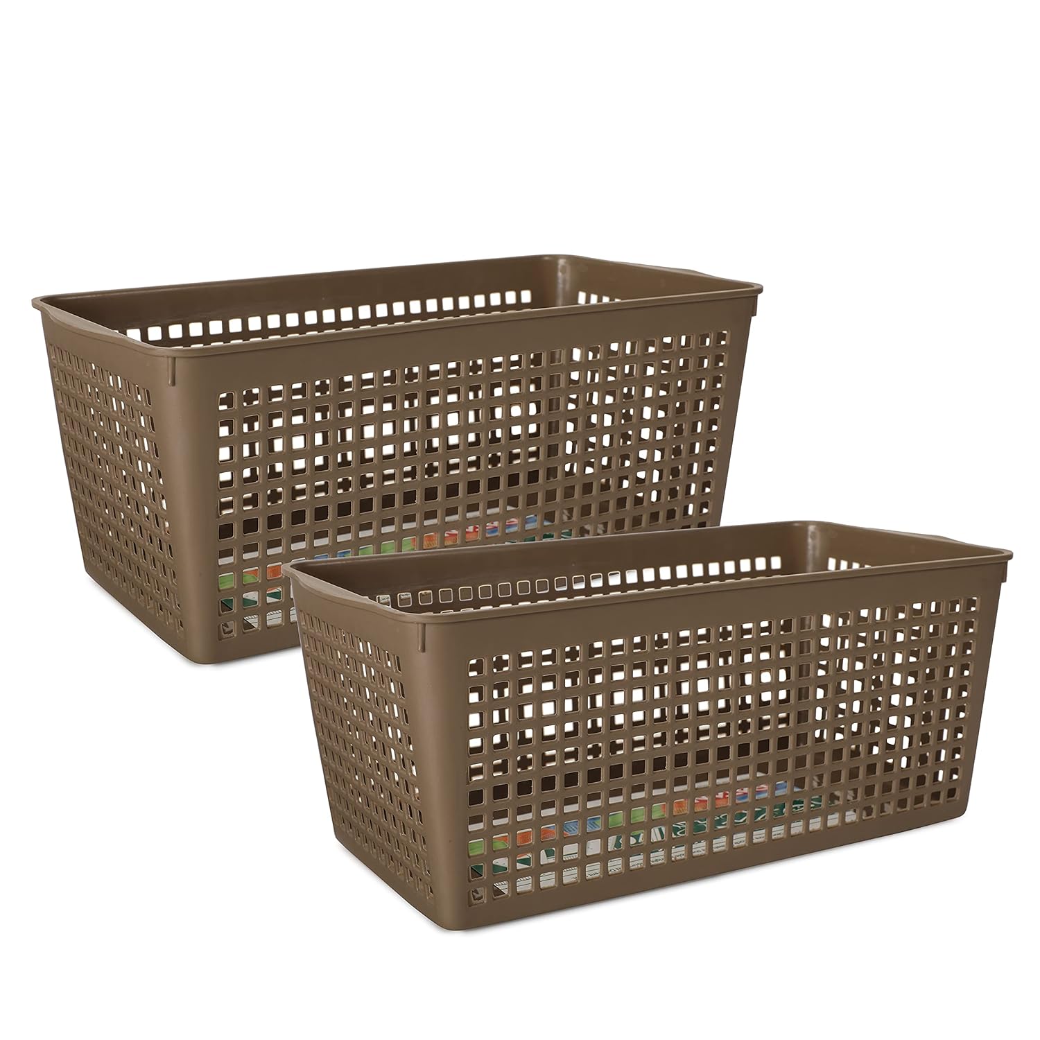 Ratan Plastic Home Office Kitchen Shelf Storage Glory Basket No.101 (2