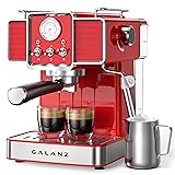 Galanz Retro Espresso Machine with Milk Frother, 15