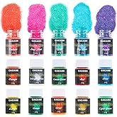 Rainbow Ultra Fine Holographic Resin Glitter - 15 Colors (Each 0.35oz), Extra Fine for Tumbler, Slime, Resin Arts, DIY, Nail Art