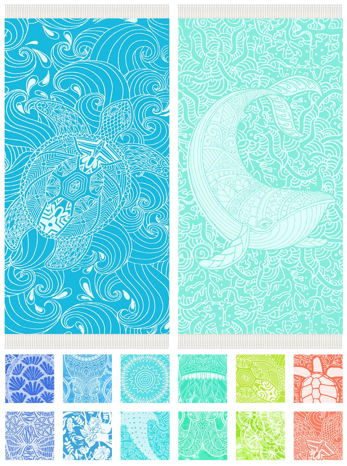 Photo 1 of ***used*** Vikumond Thin Turkish Beach Towel Lightweight Soft Cotton Extra Large XL Oversized Sand Free Sandproof Absorbent Quick Dry Towels Cloud Bath Pool Travel Compact Essentials Accessories for Adult Gifts