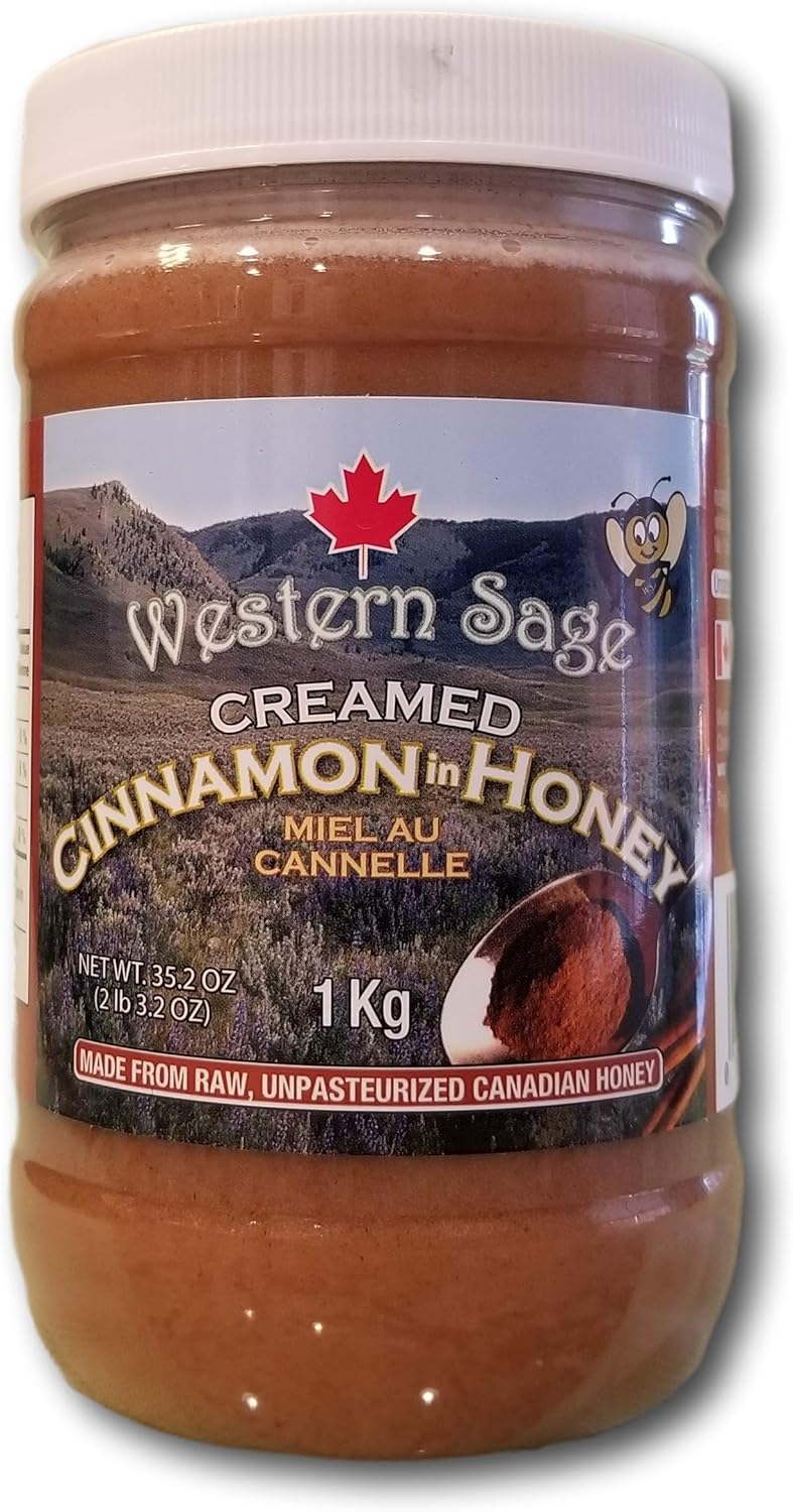 Western Sage Creamed Cinnamon in Honey 100 Pure Canadian No 1 White Honey Amazon.ca Grocery