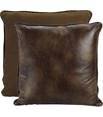 HiEnd Accents Federa Euro Cuscino Ruidoso Granato Rosso – 68,6x68,6 Cm Con Flangia – Stile Rustico Lodge Western