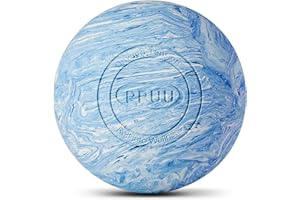 PPUU Lacrosse Ball Massage Ball for Myofascial & Trigger Point Release, Muscle Knots, Yoga Therapy – Improves Joint Mobility & Relieves Pain – Back, Neck, Plantar Fascia, Chest, HIPS – 2.5-Inch Blue Rubber