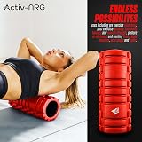 The Glowhouse ActivNRG Fitness Foam Roller Red 33cm 14cm Diameter 700g view 7