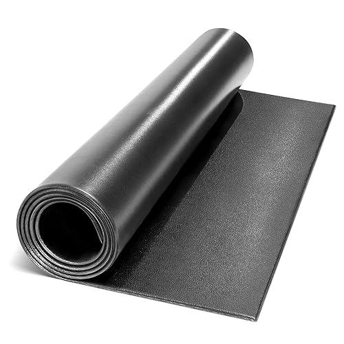 Marcy Fitness Equipment Mat and Floor Protector for Treadmills, Exercise Bikes, and Accessories Mat-366 (78" x 36" x 0.25" Thickness) , Black